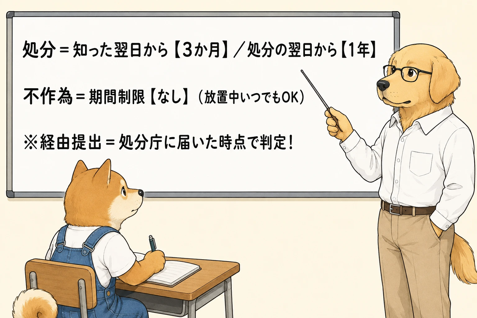 審査請求期間のまとめ