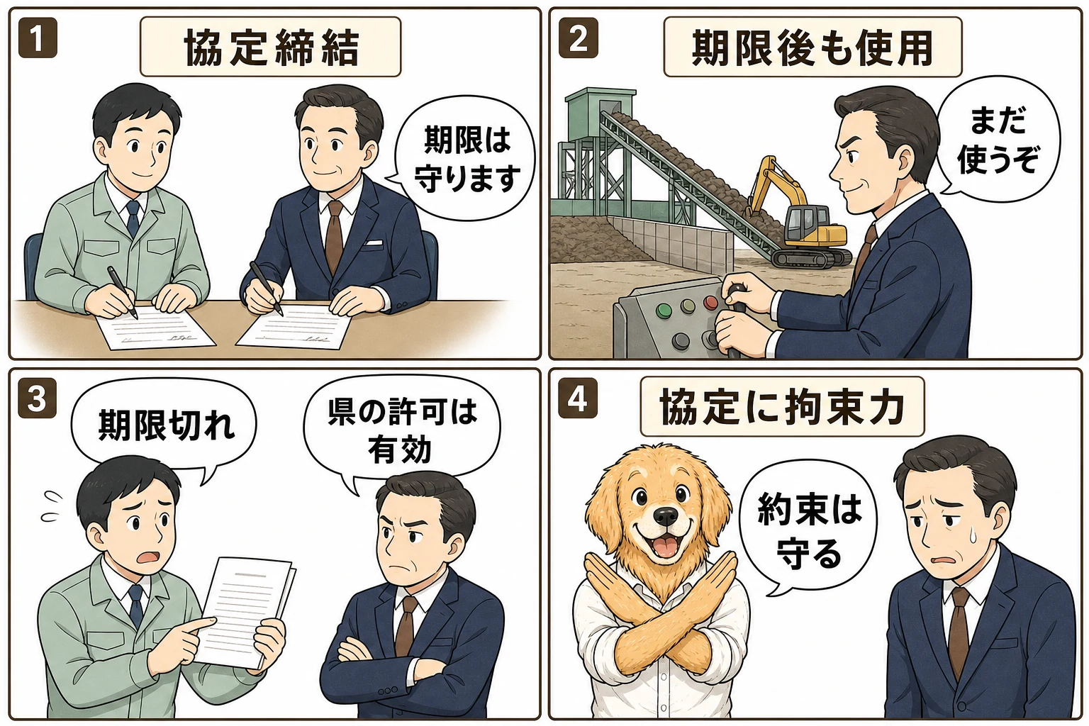 公害防止協定事件の判例漫画