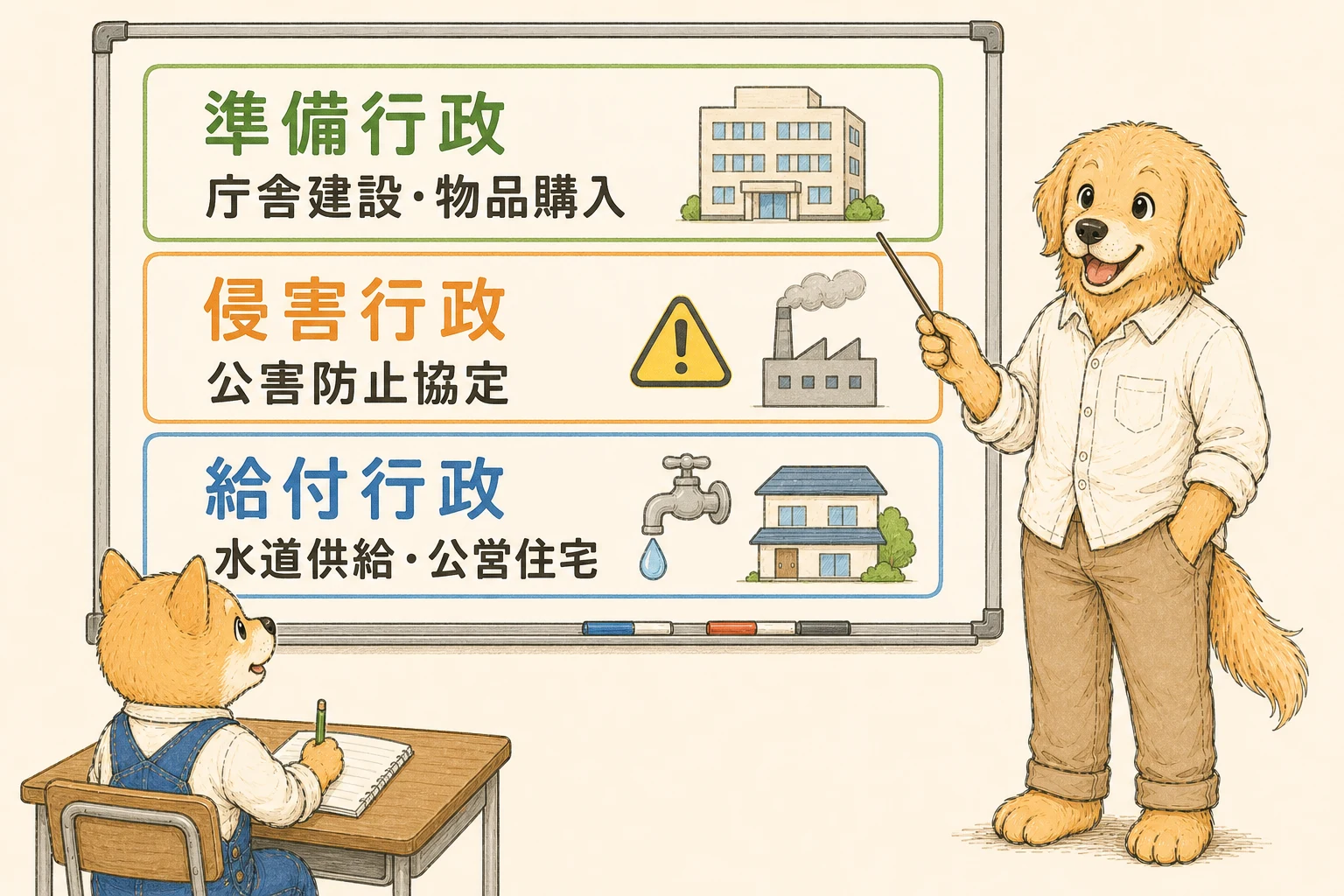 行政契約の3つの区分