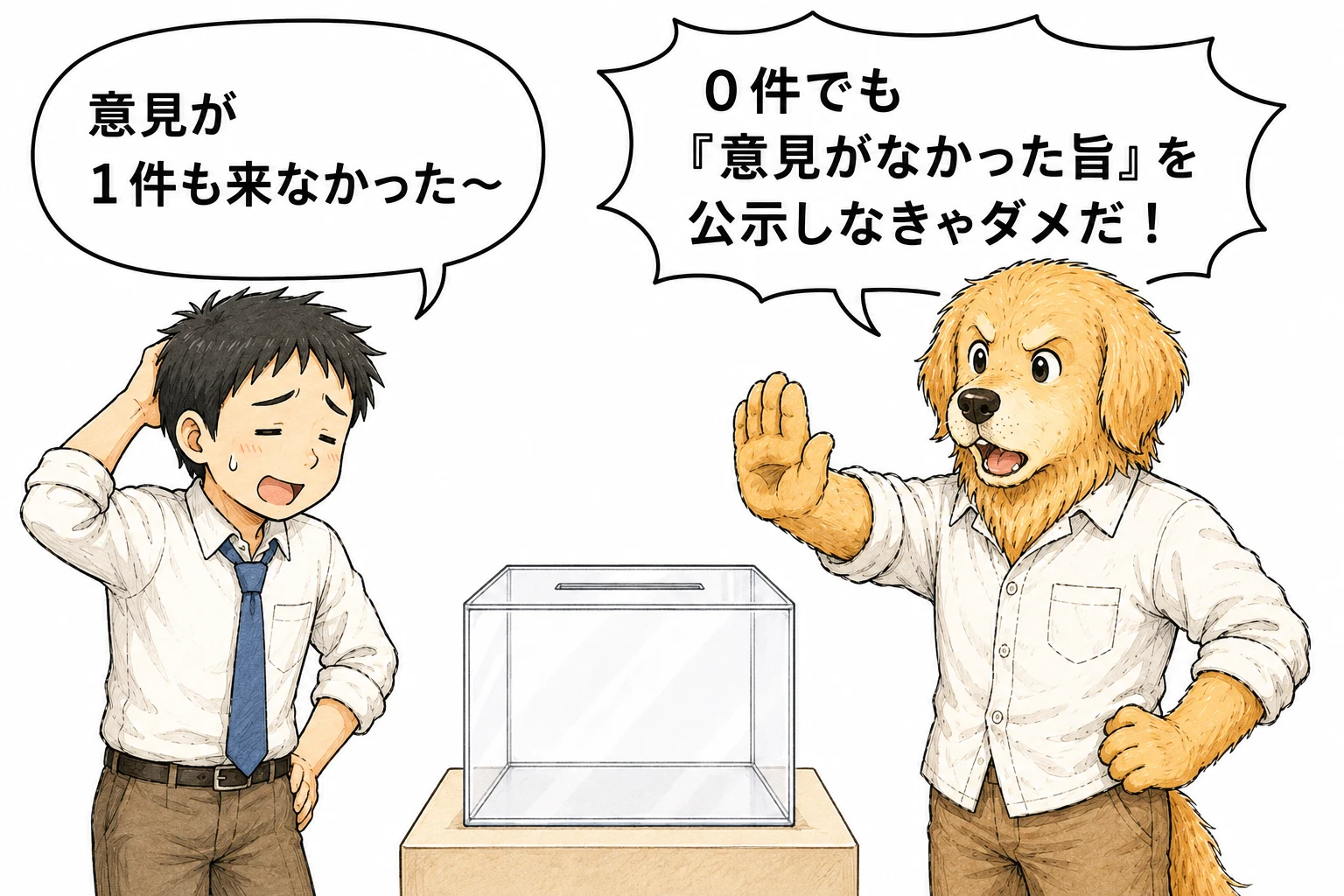 意見0件でも公示義務あり